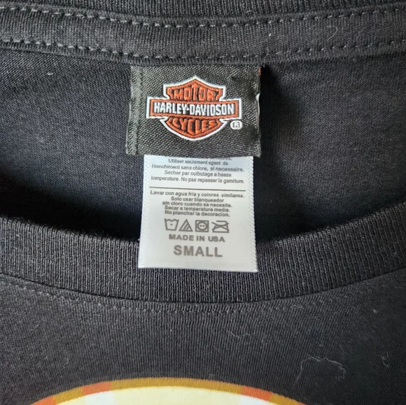 Harley Davidson women's short sleeved shirt Kansas City skull - Picture 3 of 7